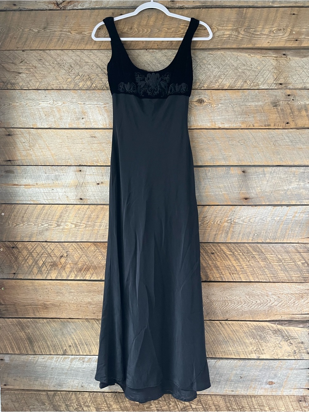 Vtg Ralph Lauren Black Label Silk Dress Sz 6 Black Gown Quiet Luxury Old Money